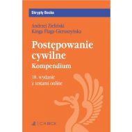 Postępowanie cywilne. Kompendium z testami online - 34236b00106ks.jpg