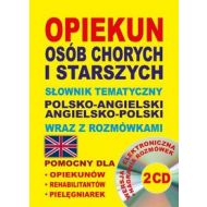 Opiekun osób chorych i starszych Słownik tematyczny polsko-angielski • angielsko-polski wraz z rozmówkami: Wersja elektroniczna + nagrania rozmówek 2 CD - 655097i.jpg